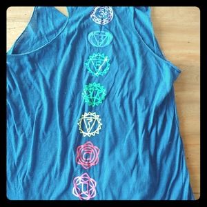 Navy Blue Chakra Tank Top
